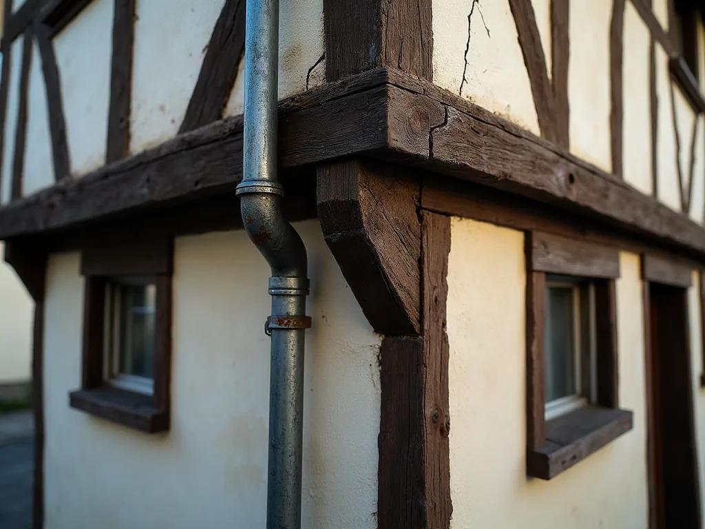 Rouen : les quartiers à éviter avant d'investir ou de s'installer Détail architectural à colombages sur un immeuble ancien d'un quartier rouennais