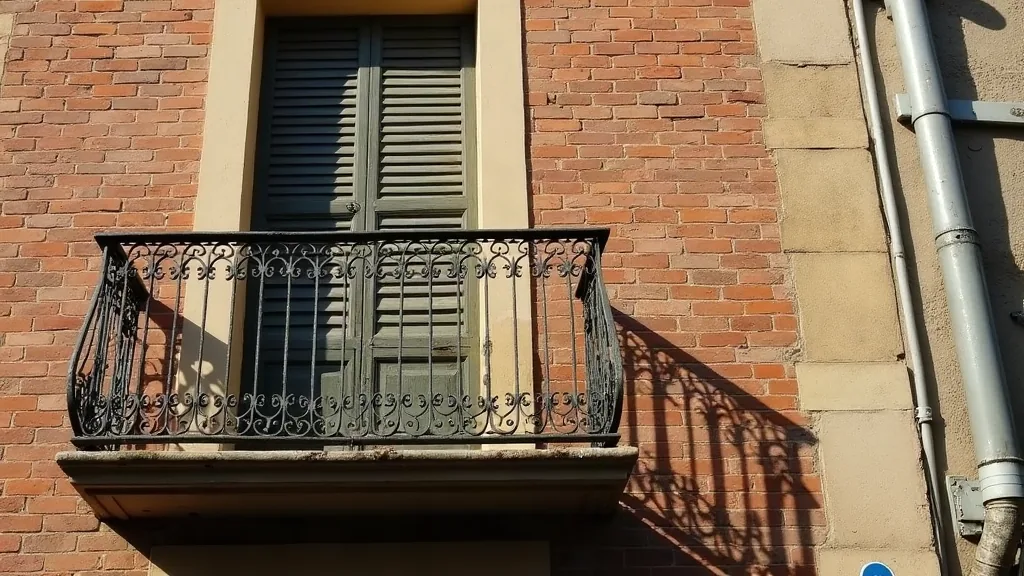 Rouen : les quartiers à éviter avant d'investir ou de s'installer Façade en brique ancienne typique d'un quartier de Rouen avec balcon en fer forgé