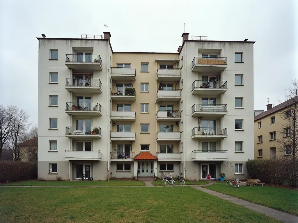 Immeuble rénové dans un quartier prioritaire de Beauvais